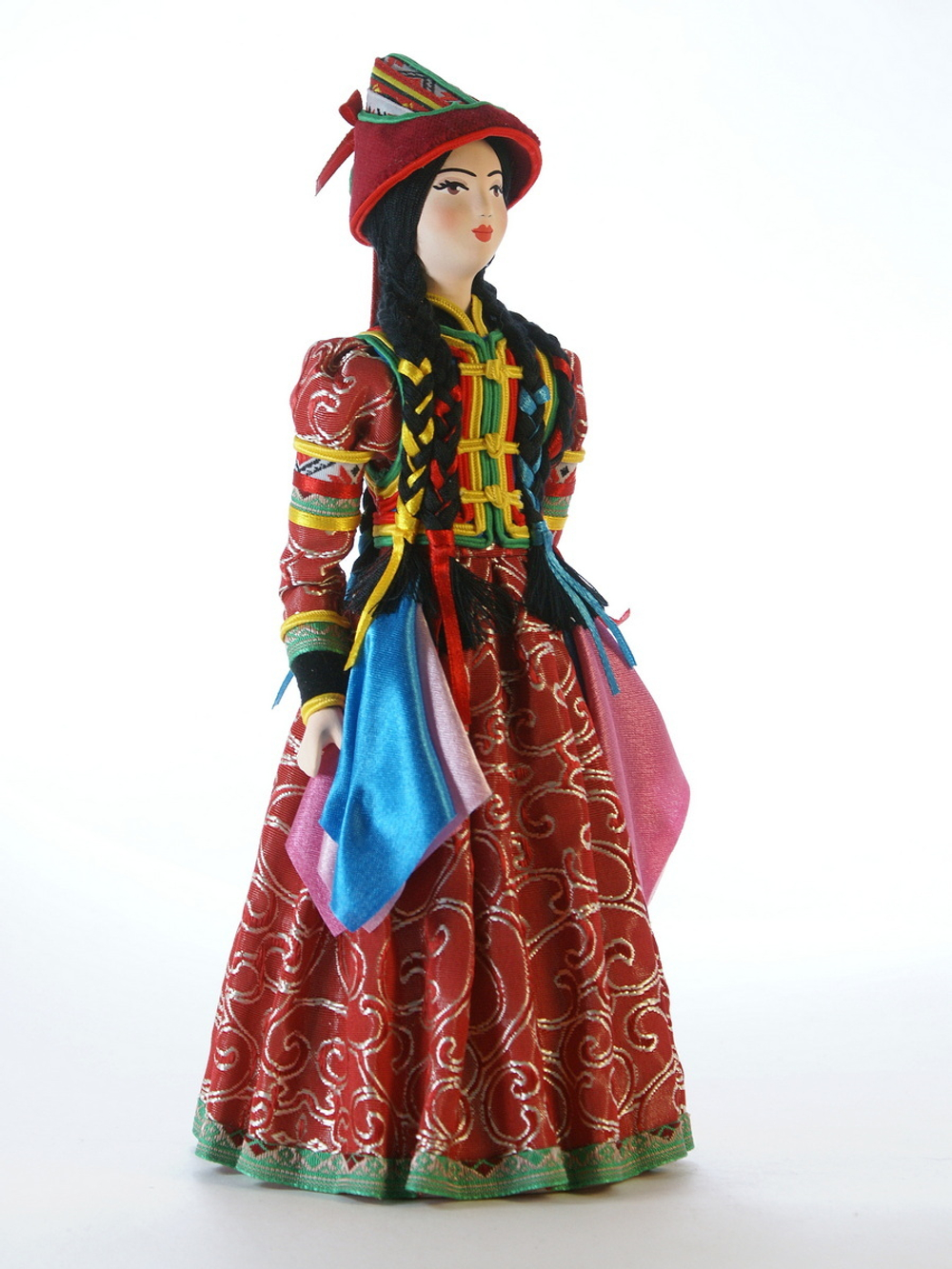 Кукла коллекционная в Бурятском женском костюме