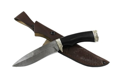Нож кузница Семина Скиф, дам. сталь, литье, черное дерево