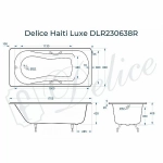 Ванна Delice Haiti Luxe Elite 170х80 DLR230636R 170х80 белая