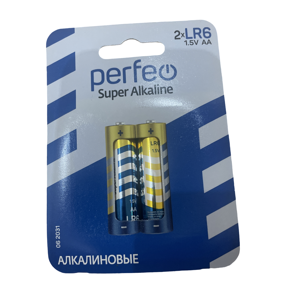 Батарейка AA - Perfeo LR6/2BL Super Alkaline, 2 штуки