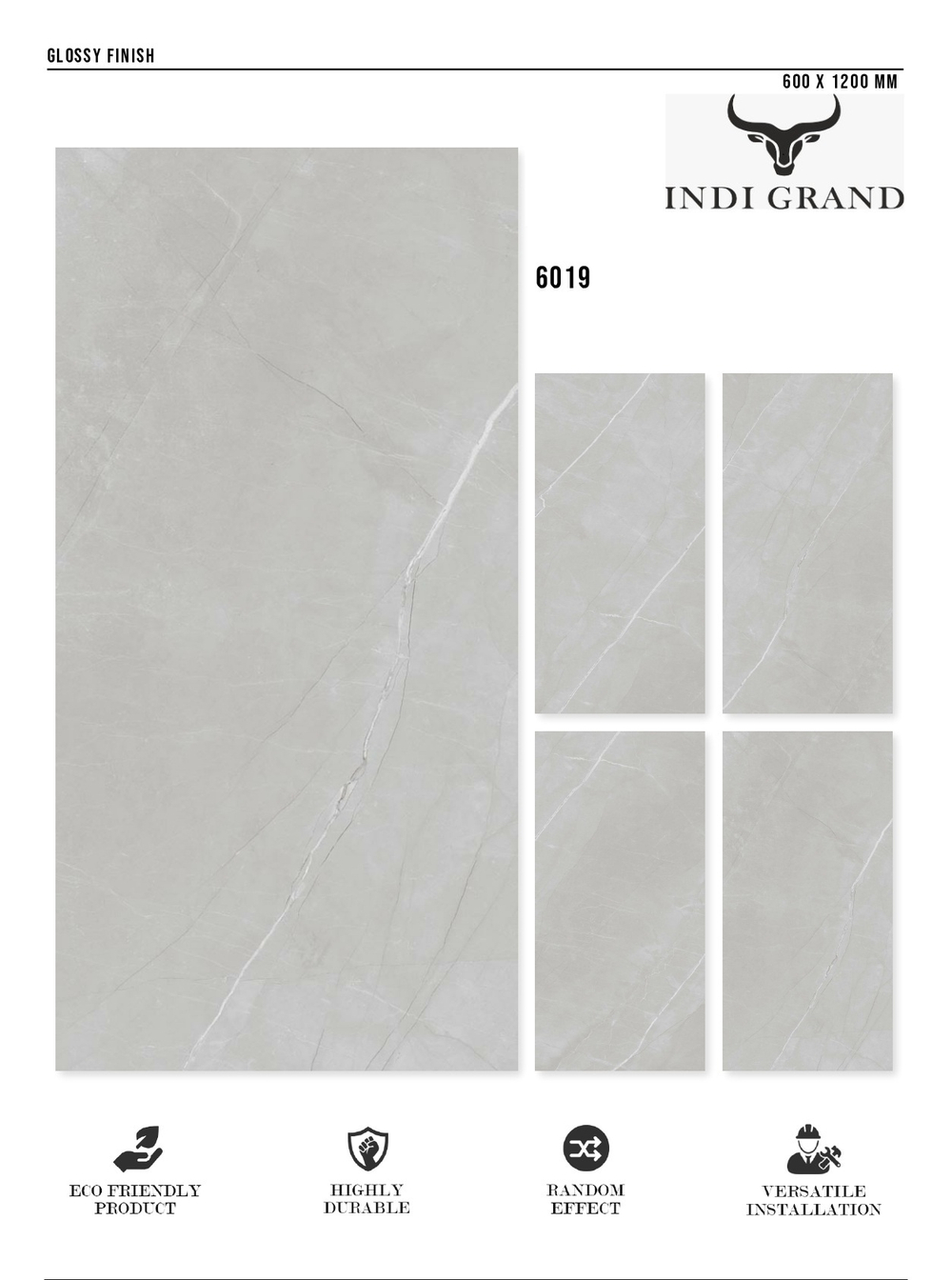 Керамогранит glossy №1 60х120, 6019