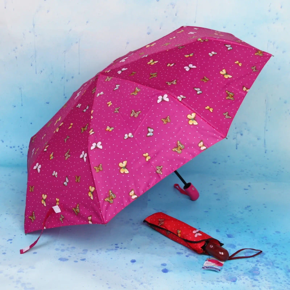 New Зонт женский автомат «Ultramarine - Орион», микс 6 цветов, 8 спиц, d-108см, длина в слож. виде 28см