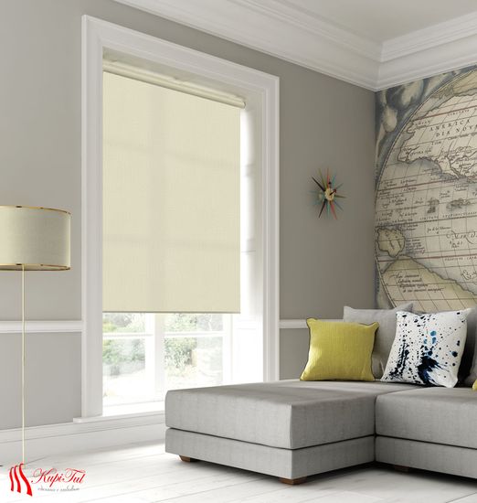 Рулонная штора Классик (кремовый)