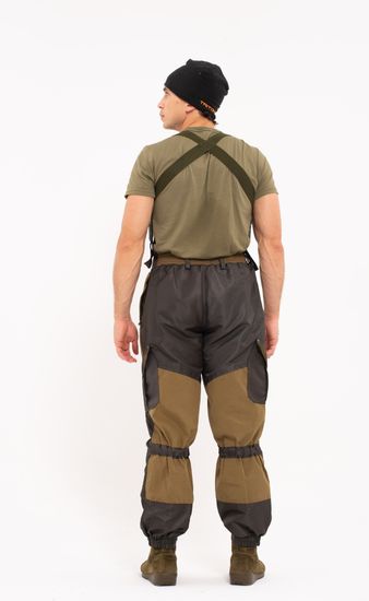 Костюм "ГОРНЫЙ -5" кур+бр (Брезент/Таслан, флис. Хаки)