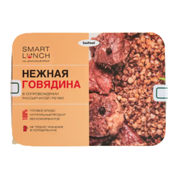 Нежная говядина в сопровождении расыпчатой гречки SauFood 300 гр