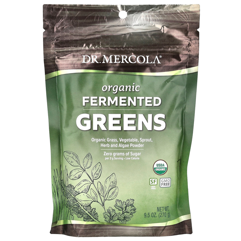 Dr. Mercola, органическая ферментированная зелень, 270 г (9,5 унции)