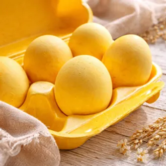 Яйца пасхальные крашеные (в куркуме) / 1 десяток