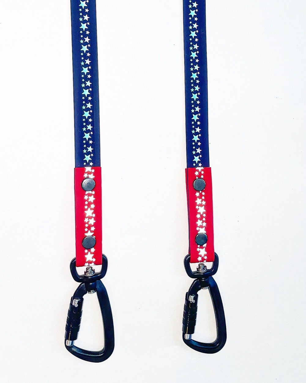 Перестежка для собак из биотана светоотражающие звезды, 20 мм, 3 м