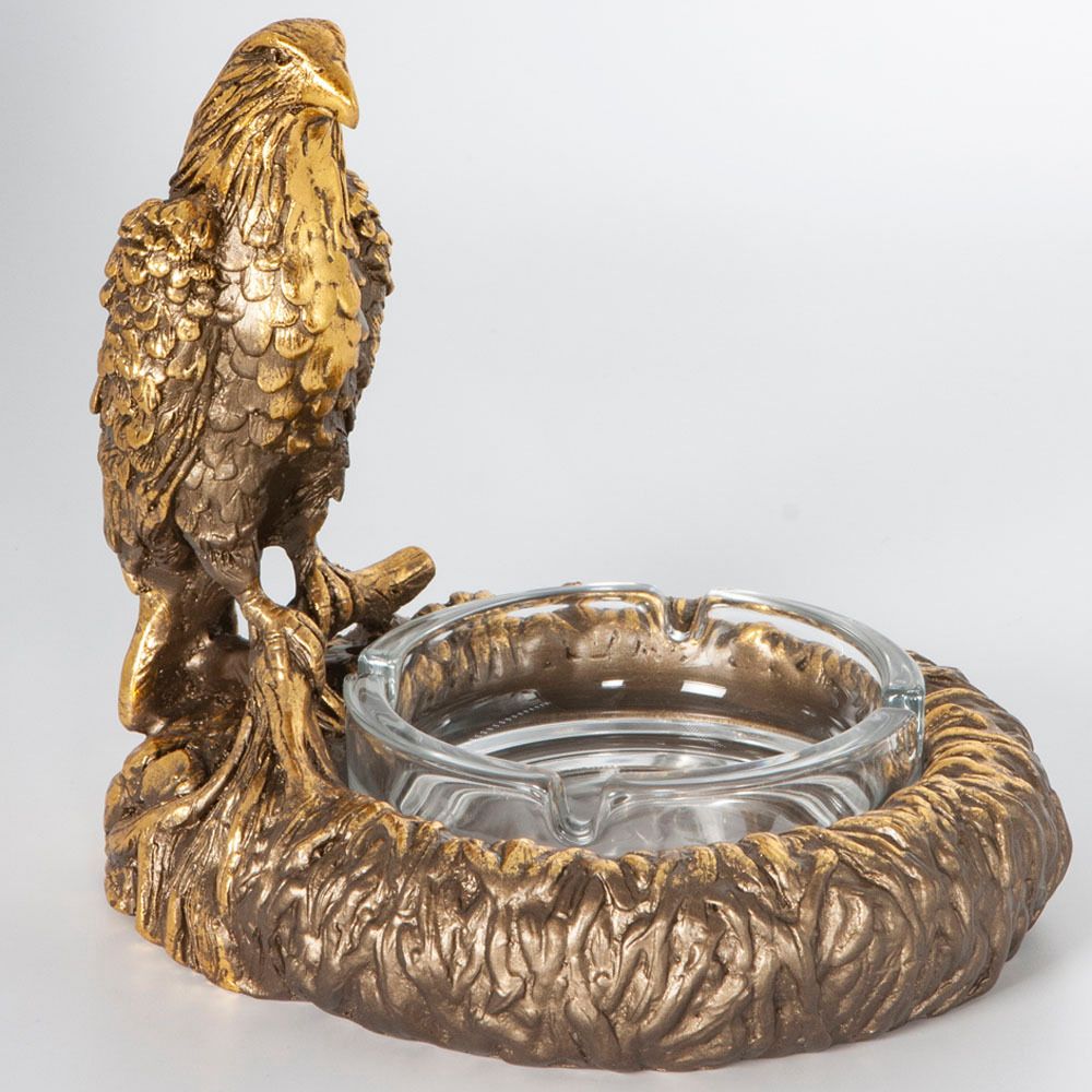 Пепельница Соколиная охота Бронза
