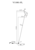 Торшер светодиодный Moderli V11081-FL Harmo