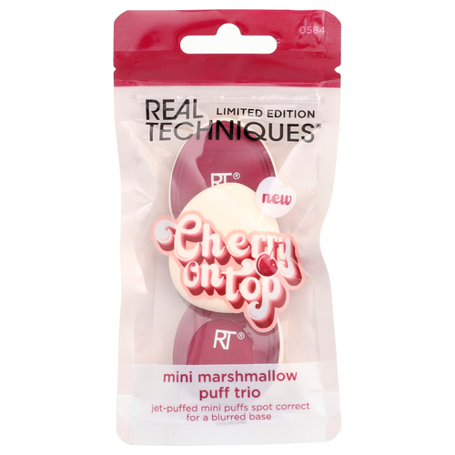 Real Techniques, Cherry On Top, мини-зефир, трио, 3 шт.
