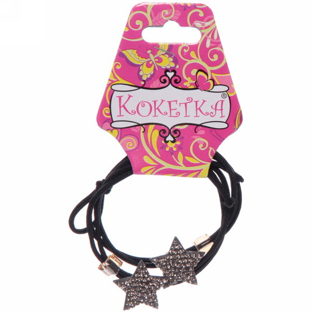 Резинки для волос 2шт «Кокетка - Little gold Звезда», цвет микс, d-5см