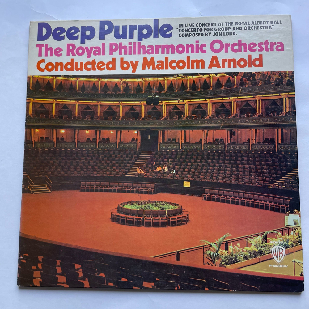 Винтажная виниловая пластинка LP Deep Purple and The Royal Philharmonic Orchestra Conducted By Malcolm Arnold, Concerto For Group And Orchestra (Япония 1971) (Без Оби) (Первый Пресс)
