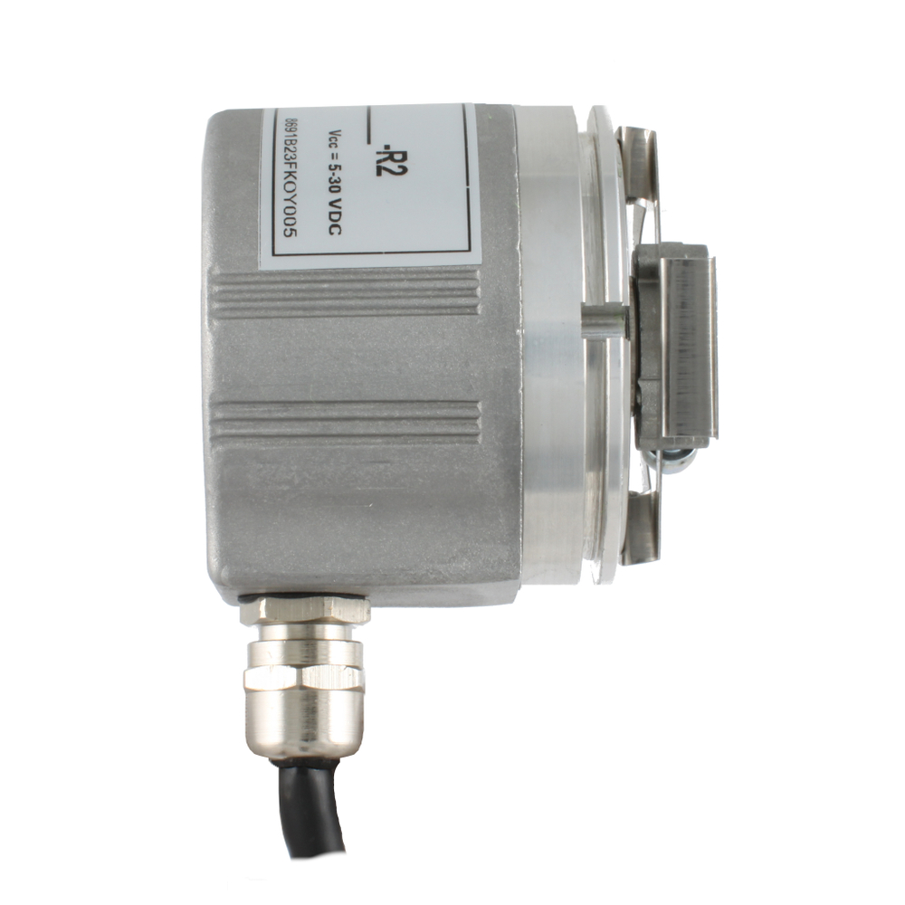 Инкрементальный программируемый энкодер INNOCONT D=58мм, полый вал 10мм, 5…30VDC, выход TTL/HTL с инверсией, IP 54