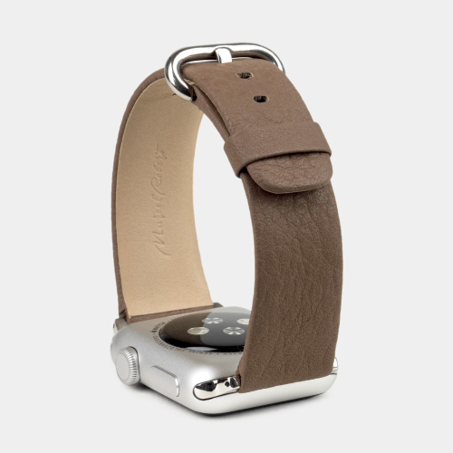 Ремешок для Apple Watch 40/41/42 mm из кожи теленка, цвета кофе