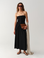 Вязаный корсет BUTTON