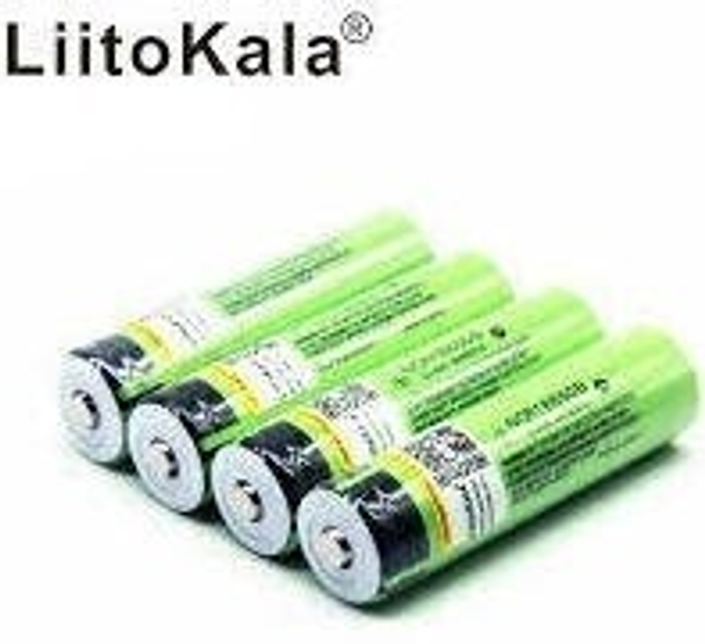 Аккумулятор LG 18650 Liitokala 3400 мАч Li ion 3,7 В + Pointed (PCB)