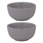 Набор из двух салатников темно-серого цвета из коллекции edge, 300 мл