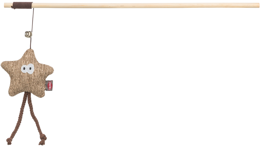 Удочка -дразнилка для кошки "Звезда" с кошачьей мятой, 38 см, Trixie