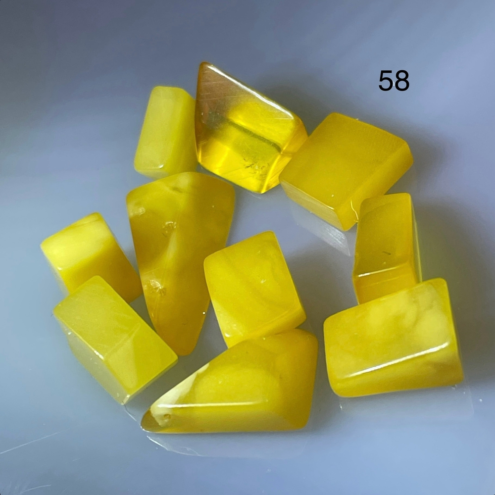 62895 Янтарь галтовка набор 5-12мм №58--66