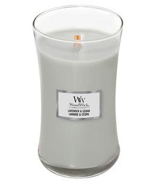 Лаванда и кедр, ароматическая свеча, WoodWick