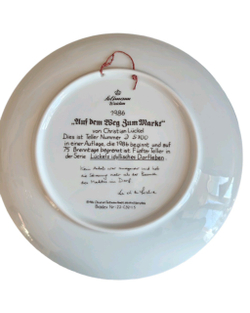 Тарелка декоративная "Дорога на рынок" Германия