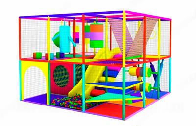 Детский игровой лабиринт с крышей «Терем радости» 3,69×3,69×3,2 м