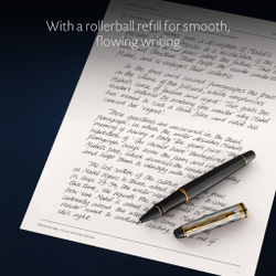 Ручка-роллер Waterman Reflections of Paris Expert DeLuxe Black GT Fblack в подарочной коробке