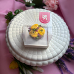 Шоколадный горшочек "Кремовый цветник"