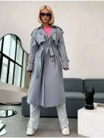 Тренч длинный оверсайз плащ