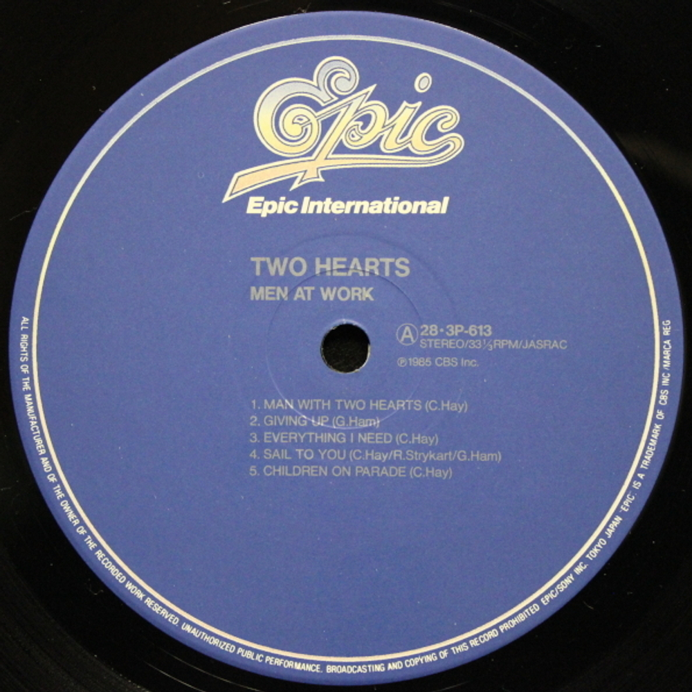 Men At Work / Two Hearts (LP)