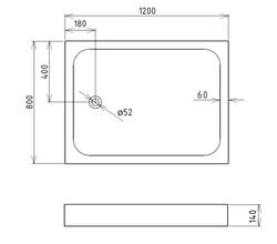 Душевой поддон Gemy ST13T