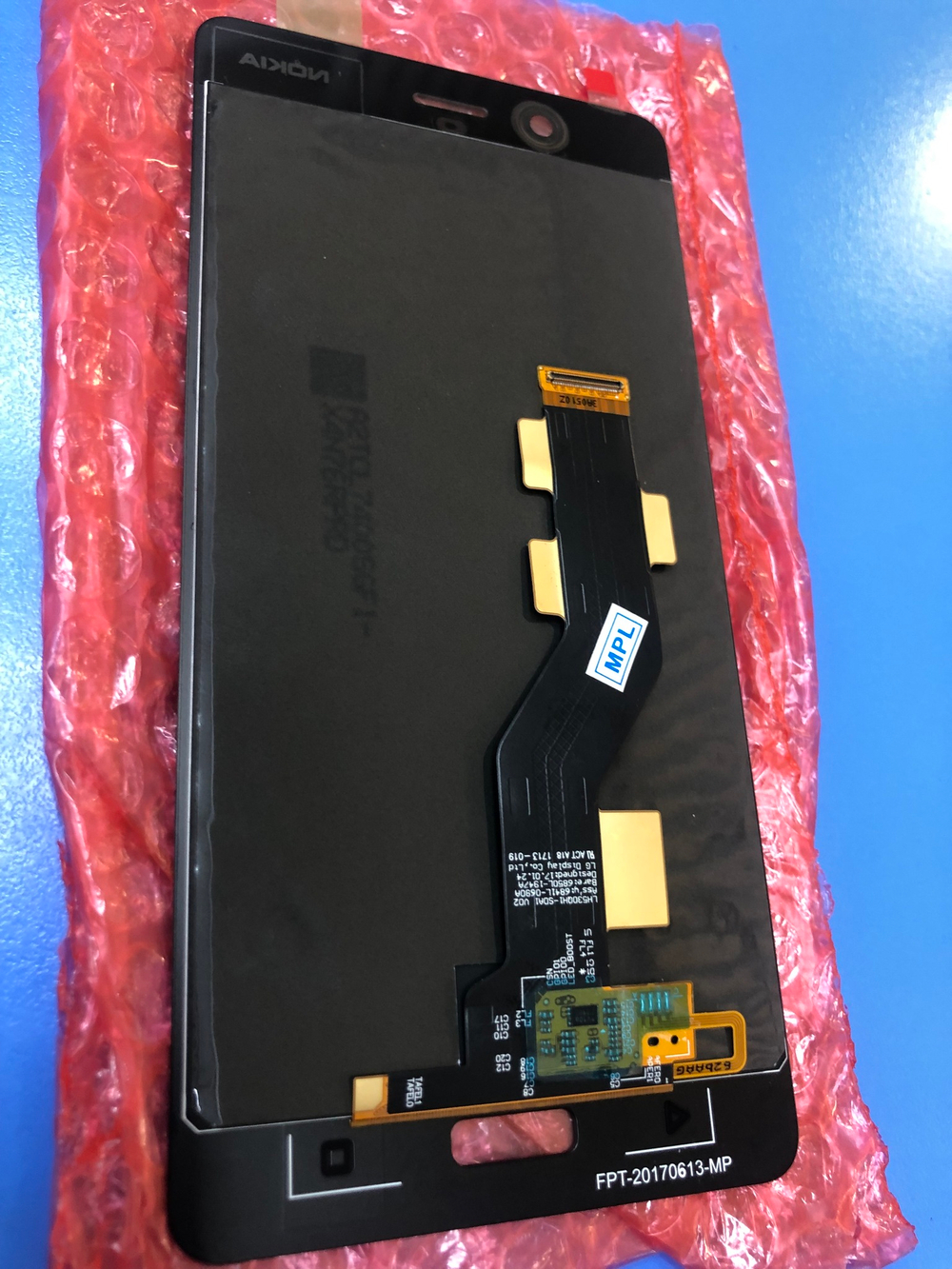 Дисплей в сборе с тачскрином чёрный для Nokia 8 Оригинал