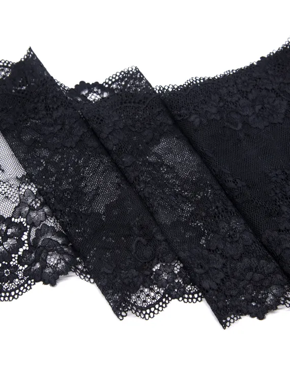 03-193 Кружево эластичное 19 см, черный