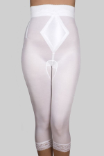 Корсетные штаны-капри с завышенной талией (Размер: 5X) (Цвет: черный)