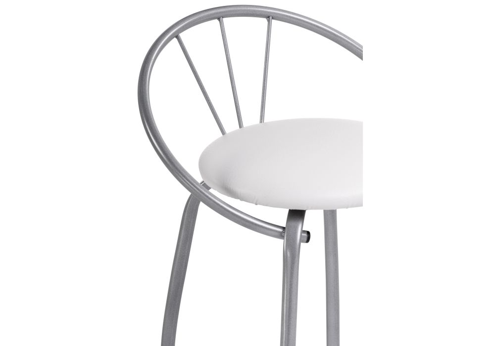 Стул на металлокаркасе Tankard белый полимер / светлый мусс