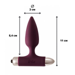 Анальный стимулятор 11см с вибрацией Lola Games Spice it up New Edition Glory Wine red 8015-03lola