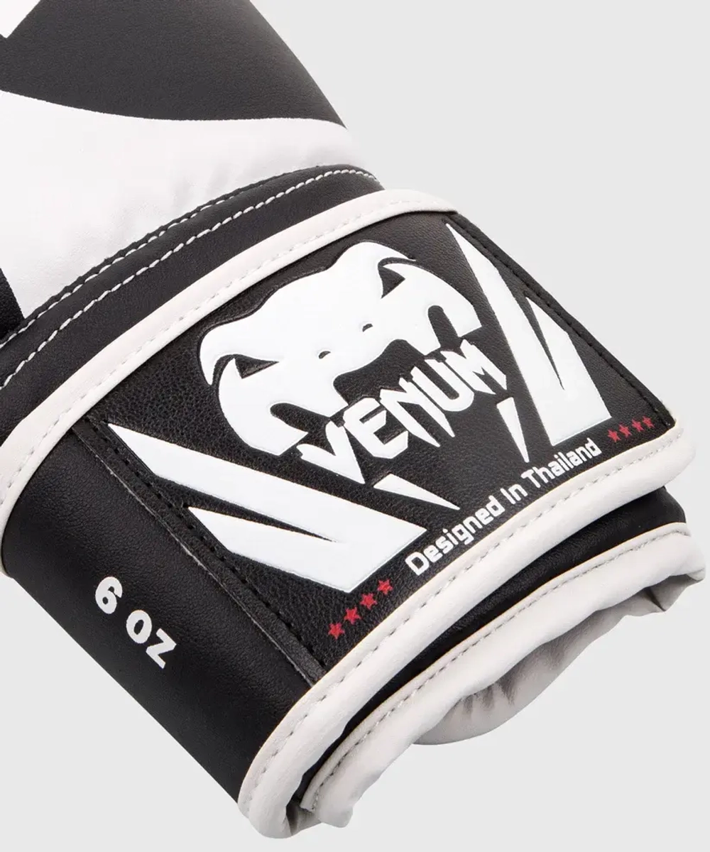 Детские боксерские перчатки Venum Challenger 2.0 Black/White