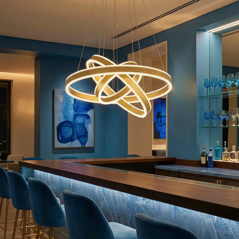 Citilux Дуэт CL719652 LED Люстра подвесная с пультом Золото