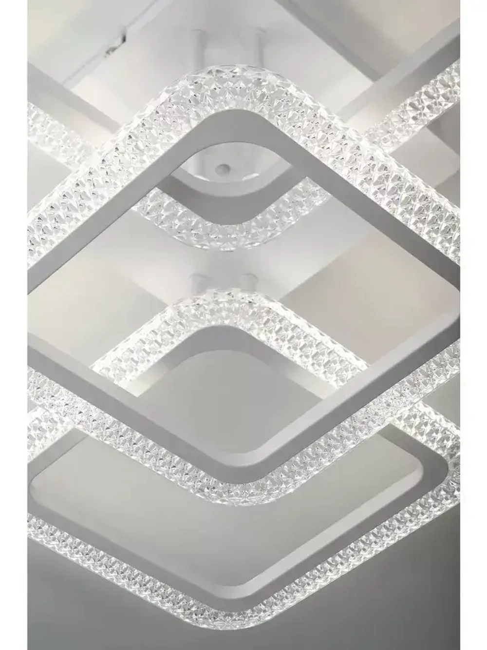 Люстра потолочная светодиодная с пультом ДУ Rivoli белая 78 Вт 3035K-6198К, светильник на кухню, в детскую, в спальню