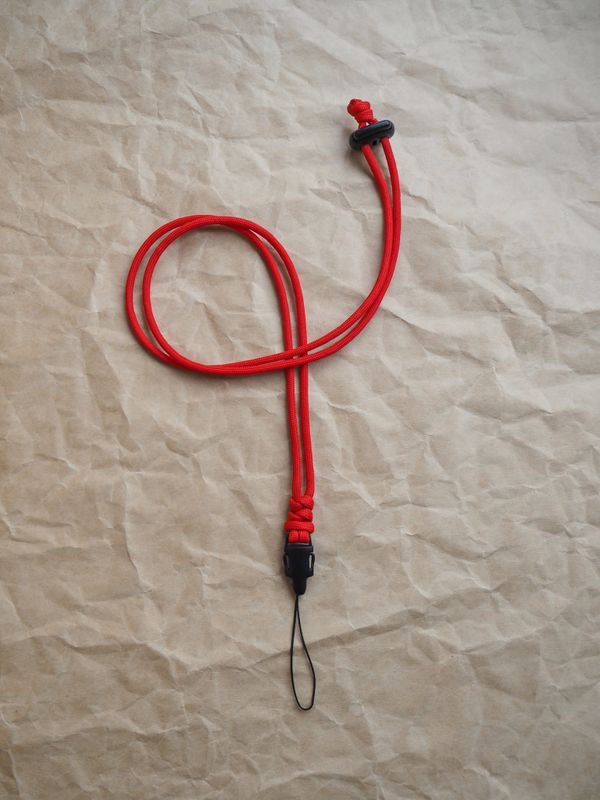 Шнурок 35mm Шея Красный - фото 2