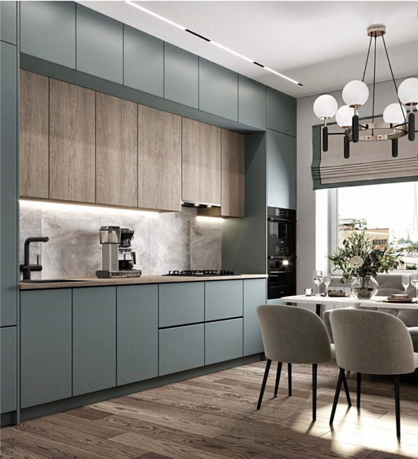 Примеры современных кухонь в дизайне из интернета