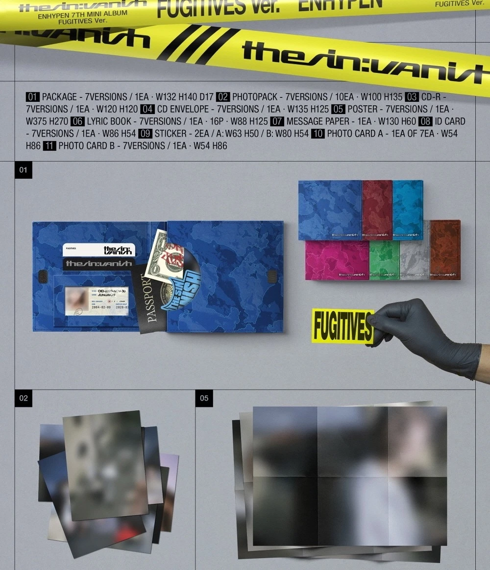 Альбом ENHYPEN - THE SIN : VANISH [FUGITIVES ver.]