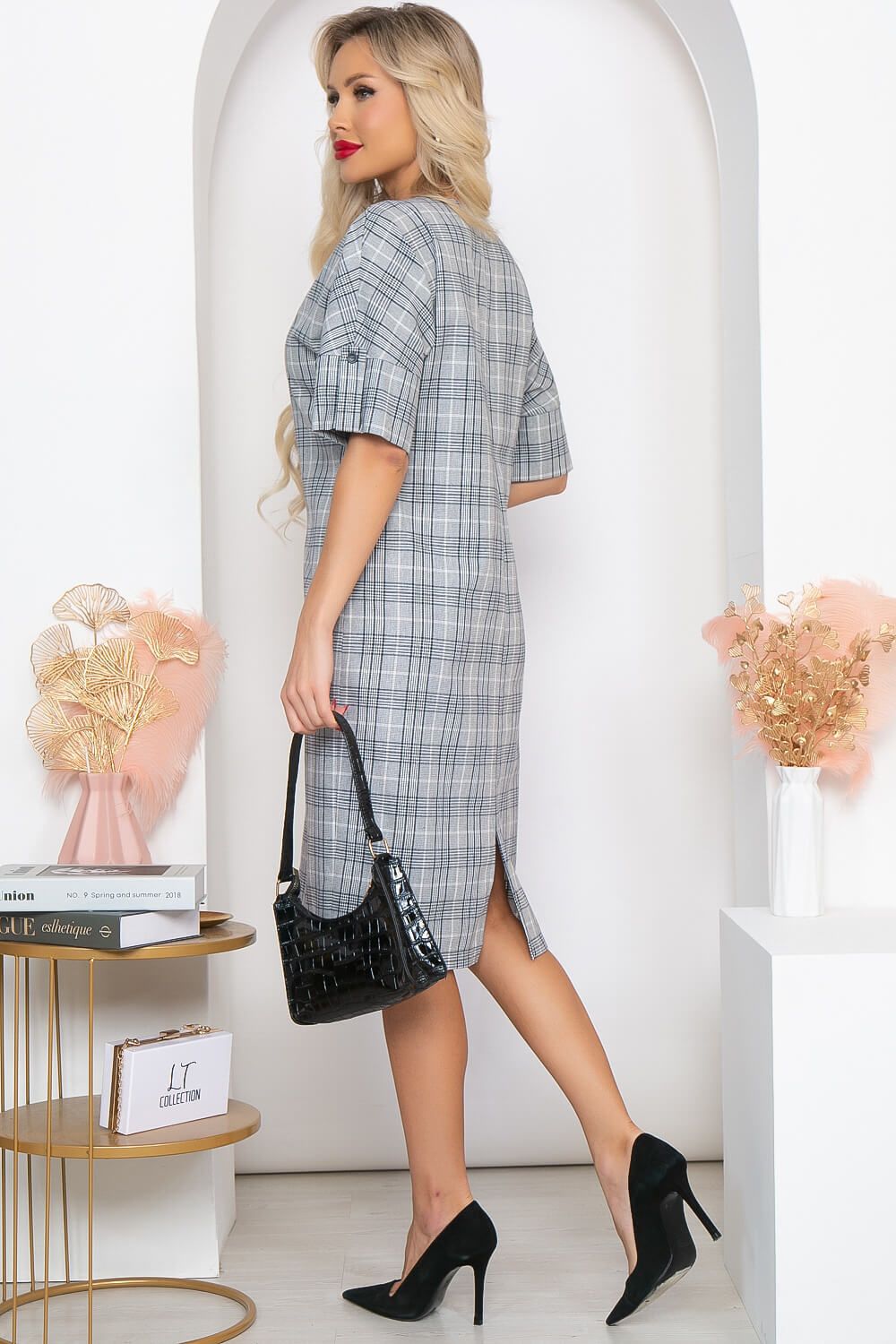 Платье "Персея" (клетка) П4274 LT Collection (Акция)