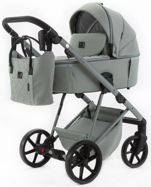 Детская коляска Adamex Delta Natura 2 в 1 DN-8-MINT (МЯТА)