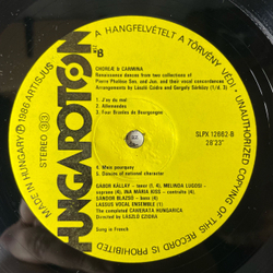 Винтажная виниловая пластинка LP Camerata Hungarica (Венгрия 1986)