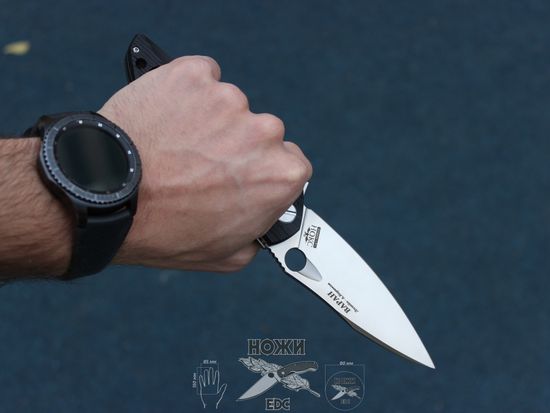 Складной нож НОКС Варан D2 335-100406 c клинком из стали D2, рукоять G10