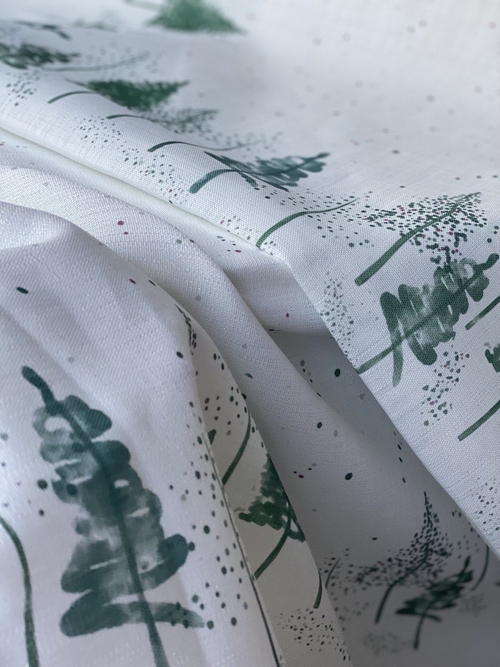 Ткань для скатерти "Елочки" панно 170*230 (линенс)