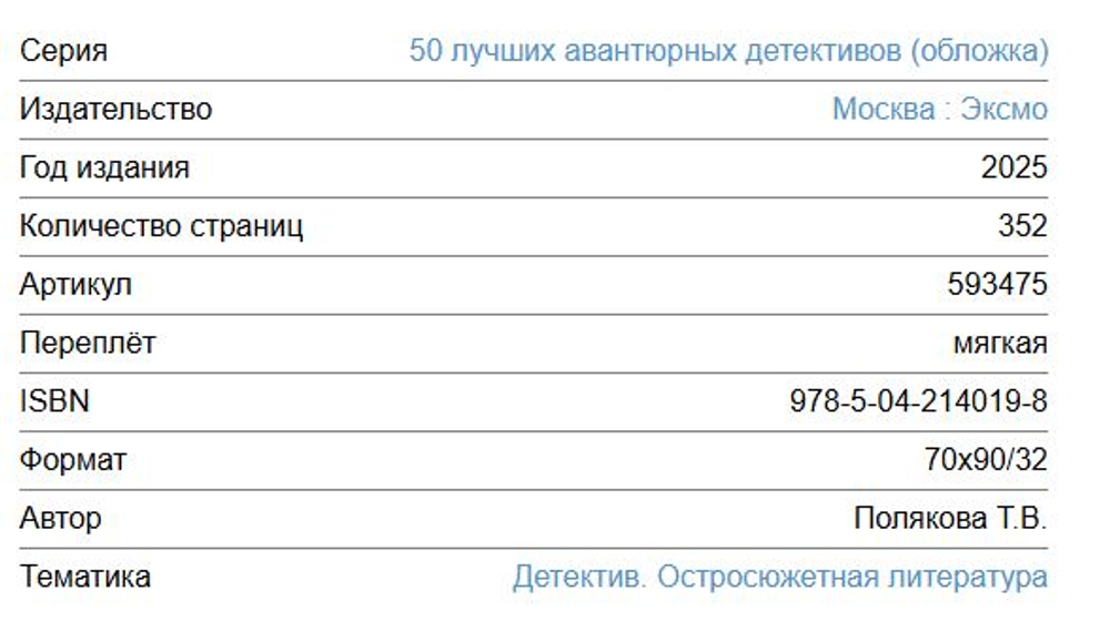 50 лучших авантюрных детективов