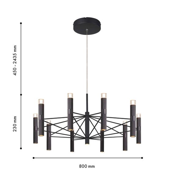 Подвесная светодиодная люстра Favourite Blick 4758-10P